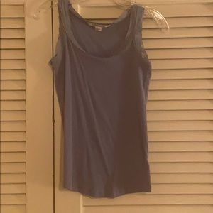 Maternity tank light blue lace detail sz small